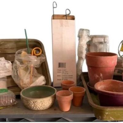 Ceramic Flower Pots Plus Accessories 