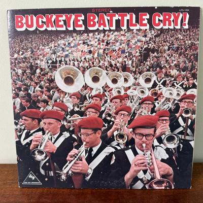 Vintage Ohio State University "Buckeye Battle Cry" Vinyl Record 
