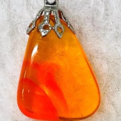 Orange Glass Pendant