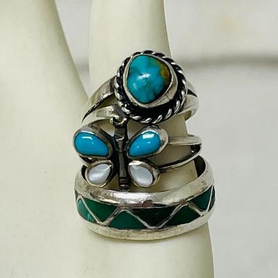 Southwest Style Turquoise Rings