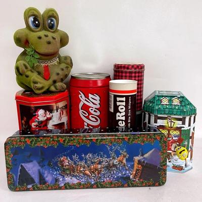 Vintage Collectible Tins, Coin Banks and More