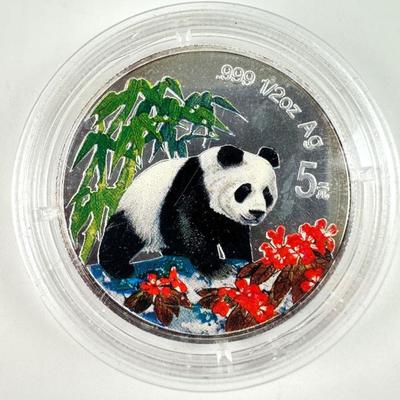 1997 Silver Panda Color Proof Coin