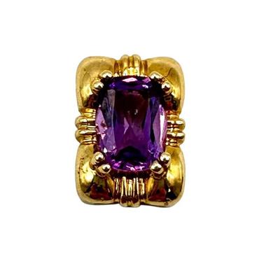 Amethyst Gold Pendant – 14K