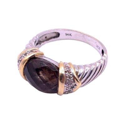 JCR Smoky Quartz Diamond Ring