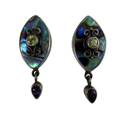 Sajen Abalone Gemstone Earrings