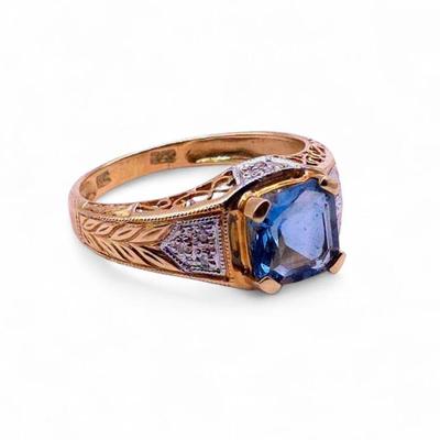 John C Rinker Gemstone Diamond Ring