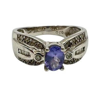 JCR Tanzanite Diamond Ring – White Gold