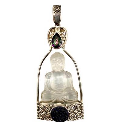 Sajen Buddha Druzy Pendant