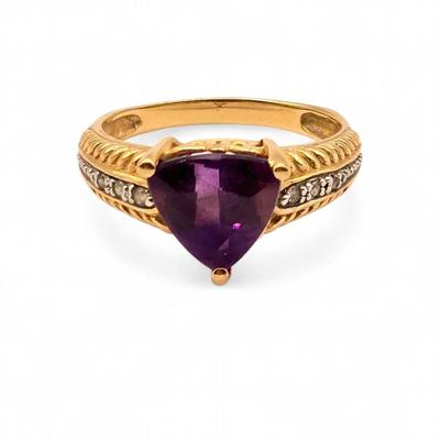 Gems en Vogue Amethyst Ring – Gold