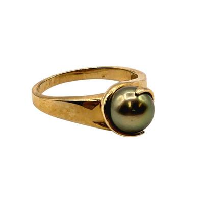 Tahitian Pearl Ring in 14K Gold – Fine Pearl Jewelry