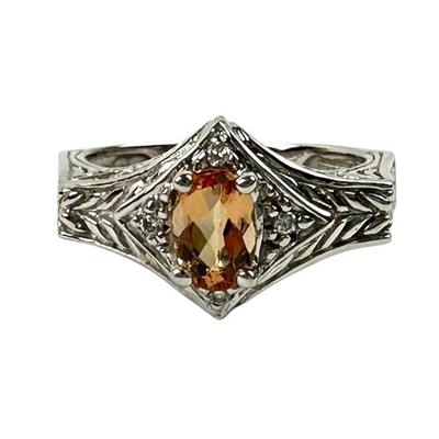 Gems en Vogue Imperial Topaz Ring - 14K White Gold