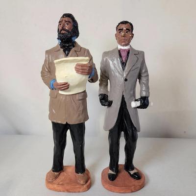 Vintage Frederick Douglass And Booker T Washington Figurines From Youngs Inc