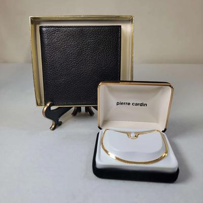 Vintage New Pierre Cardin Wallet And Tie Bar