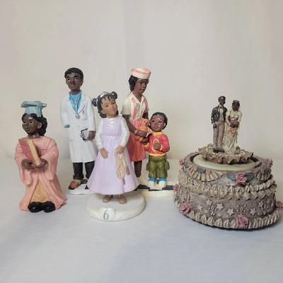 Young's Treasures of the Heart" African American Figurines Featuring Youngs 
