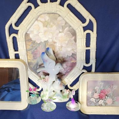 Vintage Floral And Butterfly Decor 