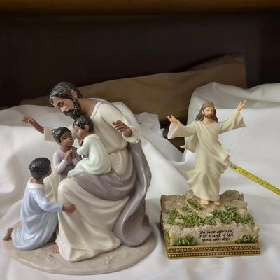Jesus And The Children And Bradford Exchange- Be Not Afraid Jesus Figurines