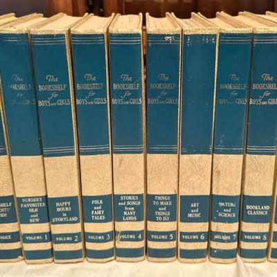 Vintage "The Bookshelf for Boys and Girls" books - 1960