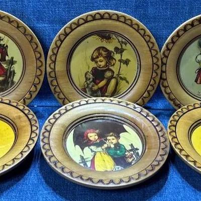 Vintage Goebel Hummel Wooden Wall Plaques