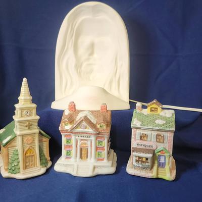 Vintage Christmas Decor Featuring Olde Town Village