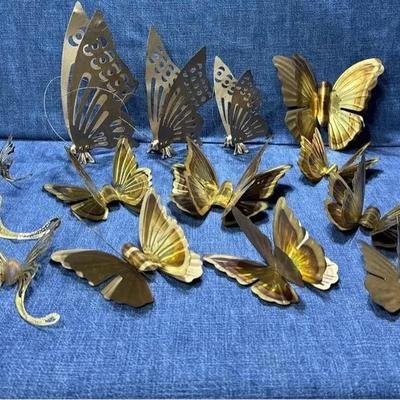 Vintage Metal Butterflies