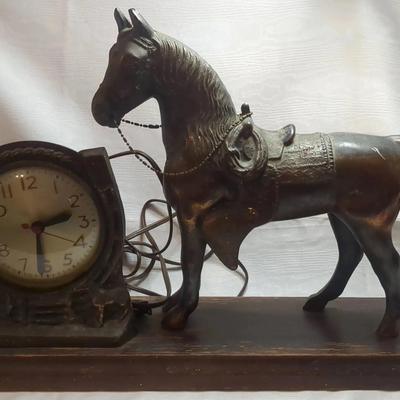 Vintage Horse Clock