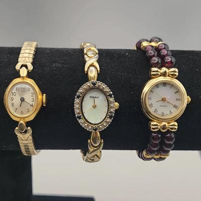 Vintage Ladies Watch Trio Featuring Dufonte