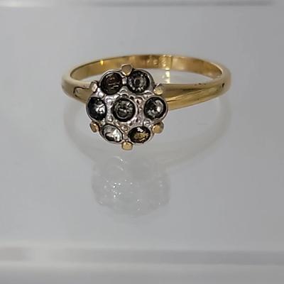 Vintage 18kt Gold Cluster Ring (Missing Stones)