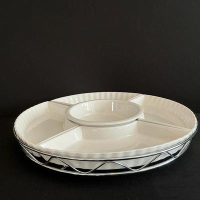 Godinger 6pc Lazy Susan Relish Tray