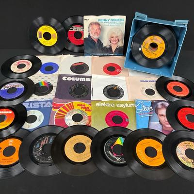 45 Record Collection And Carrying Case