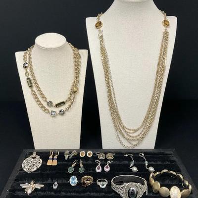 Gold Tone & Silver Tone Costume Jewelry 