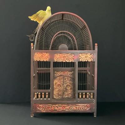 Victorian-Style Vintage Wood Bird House