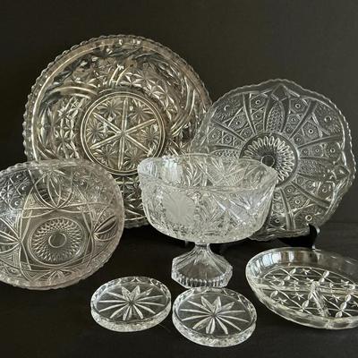 Cut Crystal Serving Pieces 