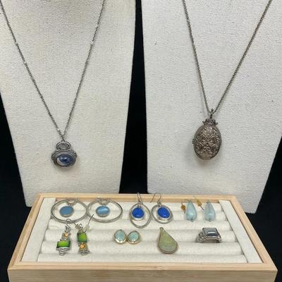 Stone Necklaces, Earrings, Ring & Pendant 