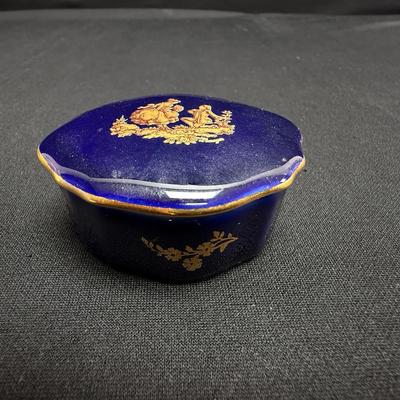 Vintage French Limoges Trinket Lidded Box