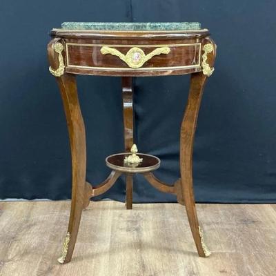 Louis XVI Style Gilt-Bronze Mounted Accent Table