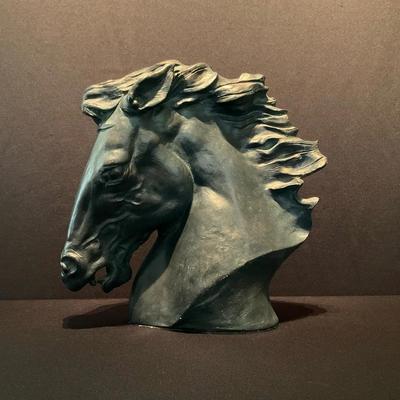 Signed J. Spratt Horse Head “Flaming Mane”
