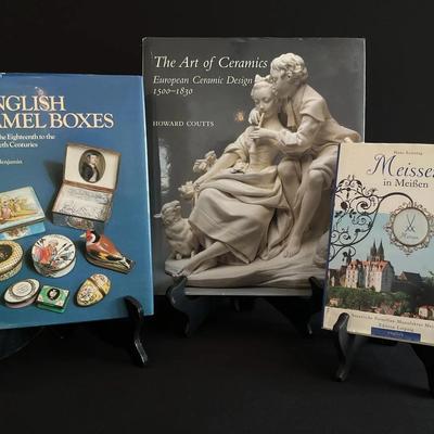 Coffee Table Books On Ceramics And Trinket Boxes