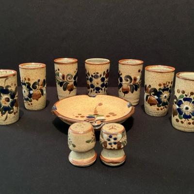 Tonala Mexican Pottery Set