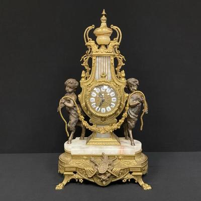 Vintage French Louis XV Style Brevettato Clock