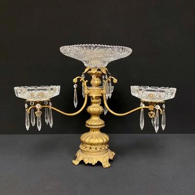 Vintage French Gilt Epergne