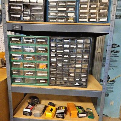 Metal Shelves And Small Parts Cabinets