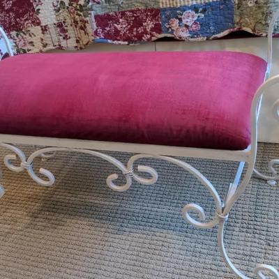 Wrought Iron Bedside Bench