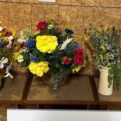 Arranged Assortment Of Artificial Flowers