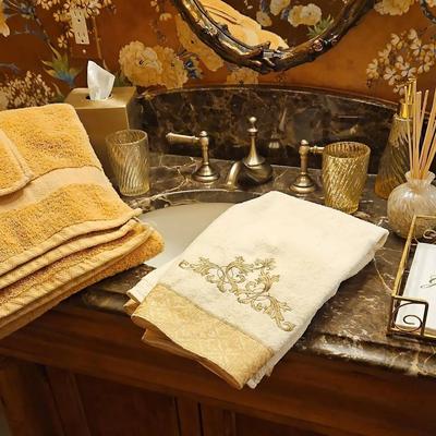 Golden Bathroom Accents