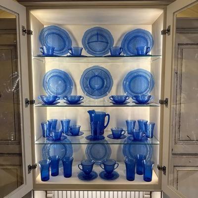 Royal Lace Blue Depression Glass