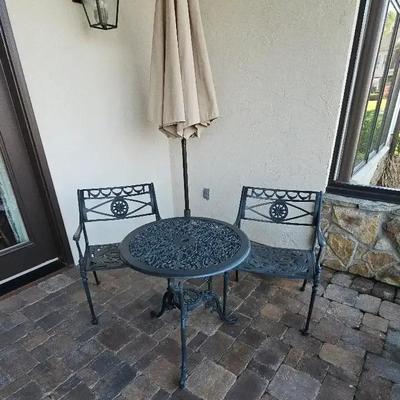 3 Piece Wrought Iron Bistro Set