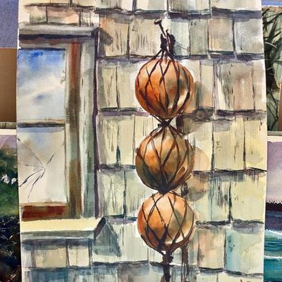 Sale Photo Thumbnail #73: Original Charles Forbes watercolor painting