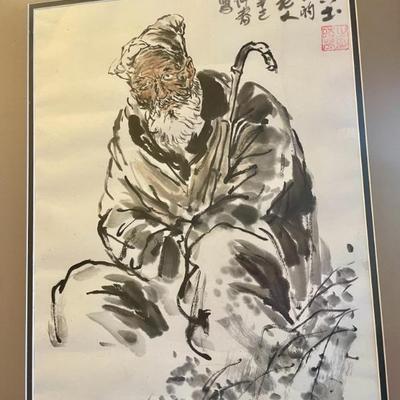 Sale Photo Thumbnail #173: Vintage Chinese watercolor