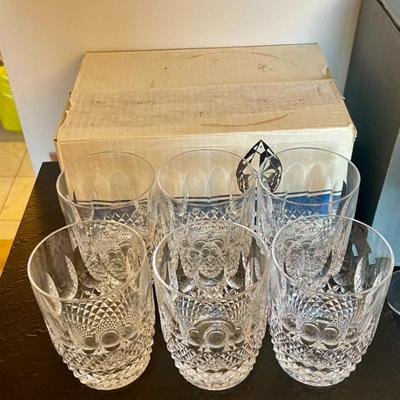 Sale Photo Thumbnail #101: Waterford "Colleen" crystal double old fashioned whiskey glasses
