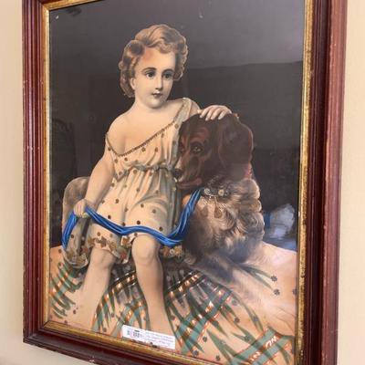 Sale Photo Thumbnail #176: Antique Victorian-era Crayon advertisement lithograph